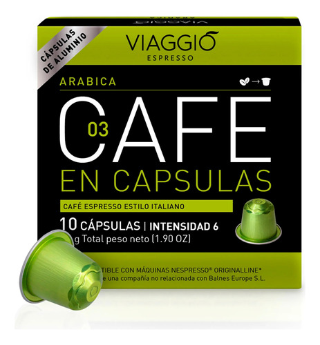 Capsulas Viaggio Nespresso Compatible Arabica X 10 Uni