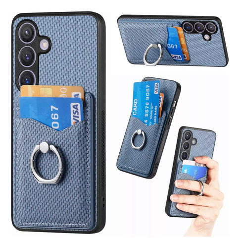 Cartera Funda Anillo Tarjetero Ranura Para Samsung