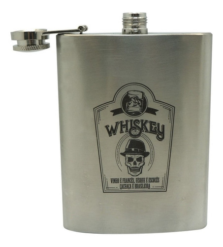 Imagem 5 de 5 de Cantil Inox 220 Ml Whiskey Nª8 Cebola 99746