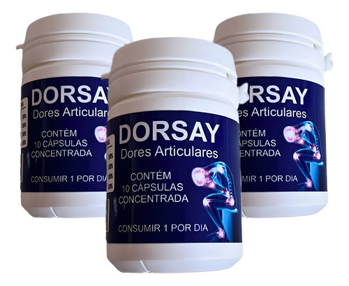 Kit 3 Unidades De Dôrsay Articulares 30 Capsulas Original Sem Sabor