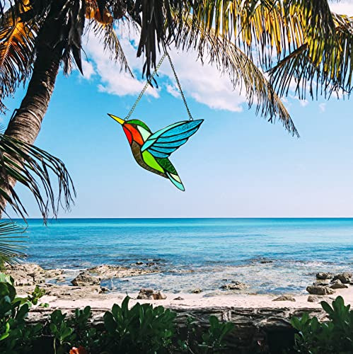 Colgantes Para Ventanas Con Forma De Colibrí, Pájaros Teñido