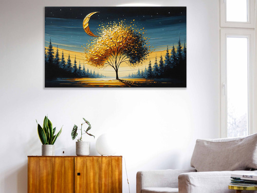 Cuadro Calidad Arte En Lienzo Con Bastidor En 70x40cm N386