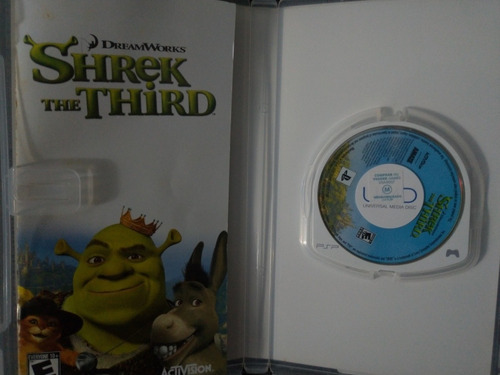 Jogo Psp Umd Shrek The Thitrd Impecável Completo (Usado)