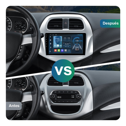 Carplay Estéreo 2+32g Para Chevrolet Beat 2017-2020