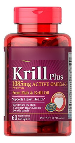 Puritan's Pride Aceite De Krill Más Concentrado Rico En Ome