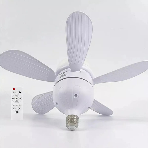 Luminária Ventilador De Teto Com Controle Remoto - 5 Pétalas 110v/220v