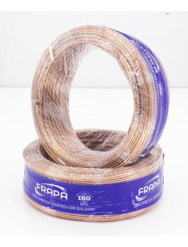 Cabo Cristal Automotivo Bicolor 2x0,30mm 50mts Frapa