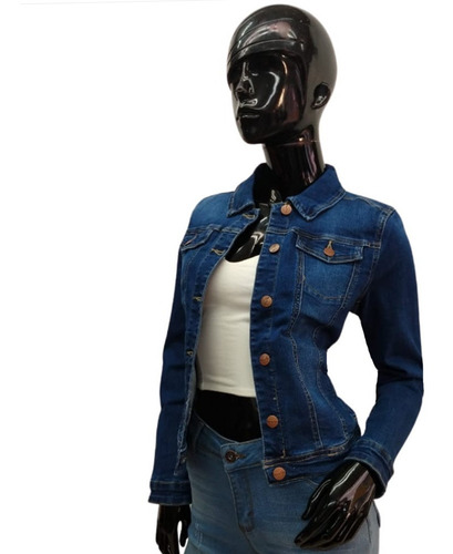 Imagen 1 de 10 de Chamarra De Mezclilla Chaqueta Mujer Dama Juvenil Casual