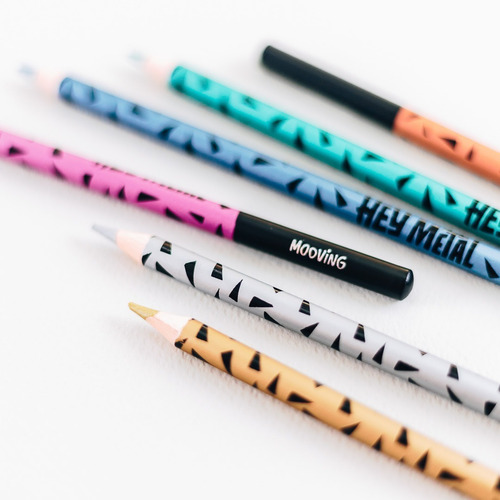 Lapices De Colores Mooving Hey Metal ! X 6 3011306