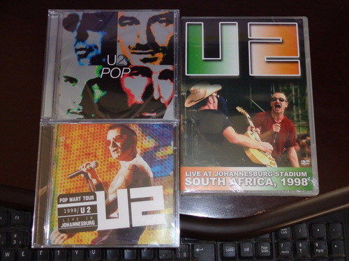 2 Cds + Dvd U2 Pop 1997 + Dvd Cd Live Johannesburg Stadium