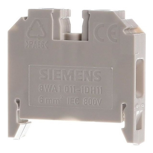 Conector De Passagem Borne 6,0mm Bege Siemens 8wa1 011-1dh11