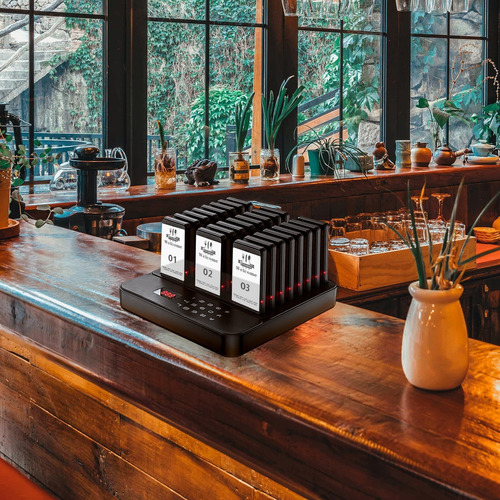 Sistema De Pager De Restaurante Com 24 Pagers