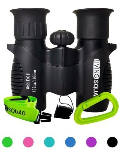 Binocular Prismáticos Para Niños Living Squad 8x21 Negro - N