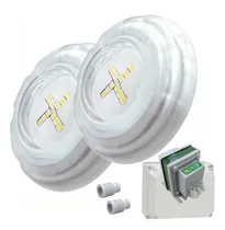 Comprar Luces De Pileta Kit 2 Luminarias Led 9w Luz Blanca Lumipool Vulcano Para Pileta De Hormigon Completo Con Transformador Y Pasamuros