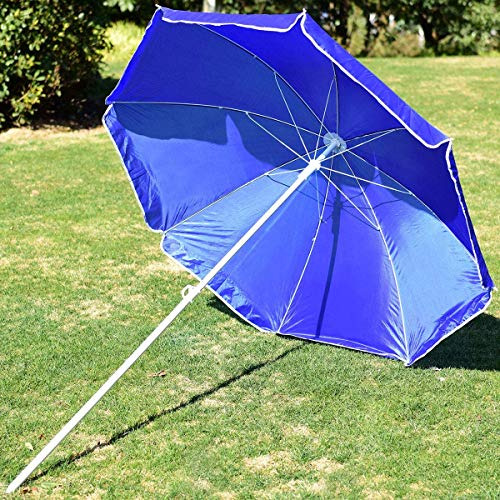 Set De Sillas Dobles Para Exterior Con Sombrilla Y Bolsa, Az