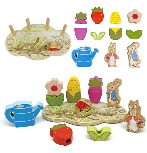 Niños Preferidos Peter Rabbit Garden Wooden Montessori Activ