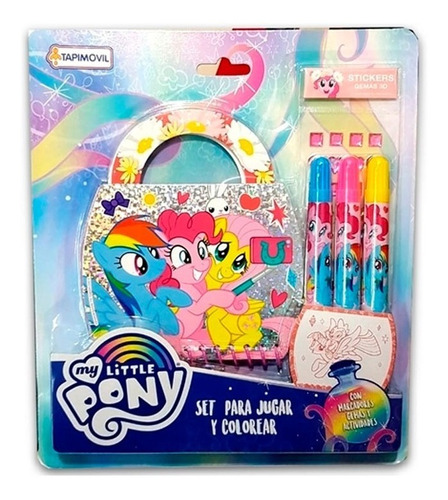 Set Para Jugar Y Colorear My Little Pony Hlp09340 E. Full