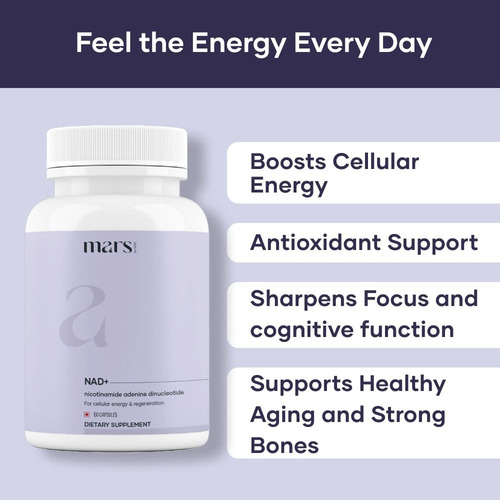 Mars By Ghc Capsulas Nad+ Nr Y Vitamina B3 60 Un