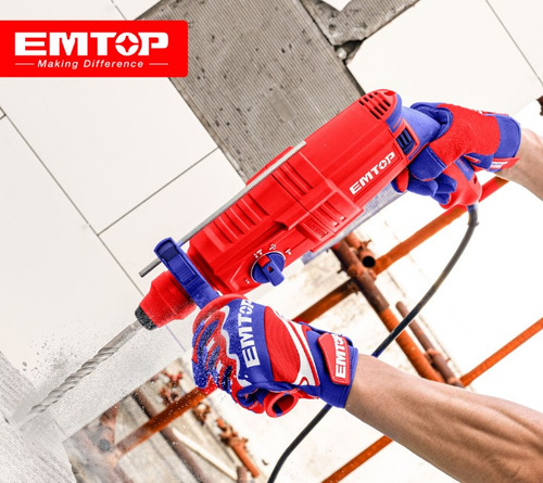 Martelete Rompedor 950w 220v 2,5j Industrial Emtop + Kit