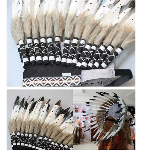 Sombrero Indio, Tocado De Plumas, Tocado, Accesorios Para La
