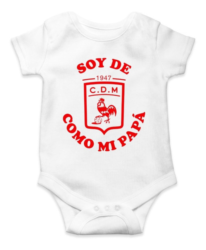 Body Para Bebé Deportivo Moron Como Mi Papá Algodón Blanco