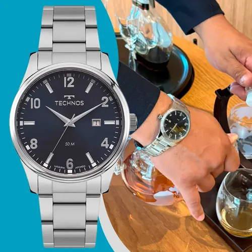 Relógio Technos Steel Prata Masculino 2115tze/1a | MercadoLivre