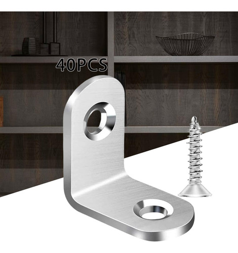 Suporte De Canto De 40 Peças L, Suporte 20mm X 20mm X 16mm