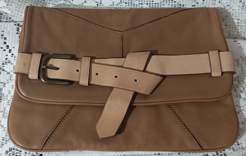 Bolsa Ann Taylor Bolso Cartera Piel Genuina Camel 