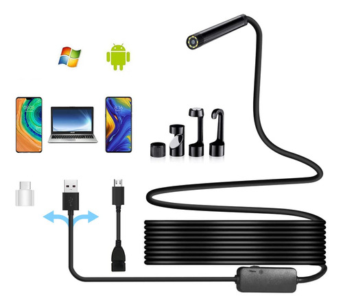 Endoscopio Usb Boroscopio Camara Inspeccion Hd Mp Cmo Tubo