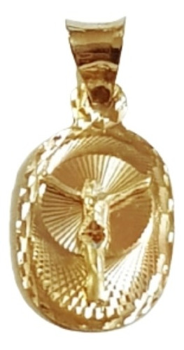 Medalla Oro Florentino 14k Cristo