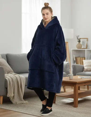 SudaderaCobijaHoodieConCapuchaAfelpadaCalientitaSuave