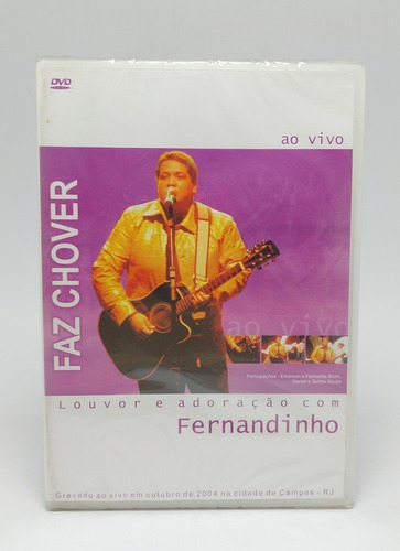 Dvd Fernandinho, Faz Chover Ao Vivo - Original Lacrado