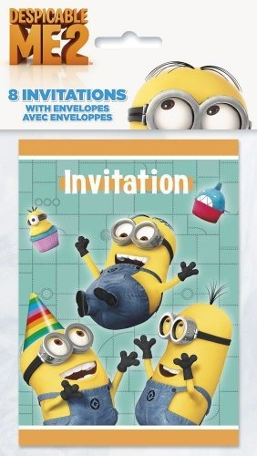 Invitaciones Mi Villano Favorito, 8u.