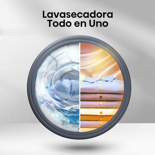 Lavasecadora automática Hisense PureJet inverter hasta 15kg color plata