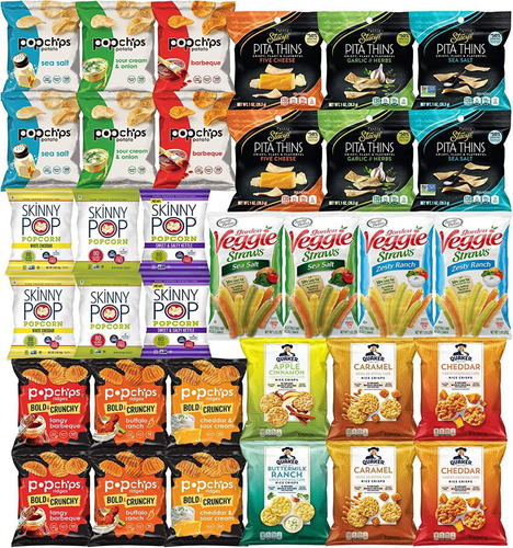 Snacks De Botanas Saladas Saludable 34 Pack Sabores Variados