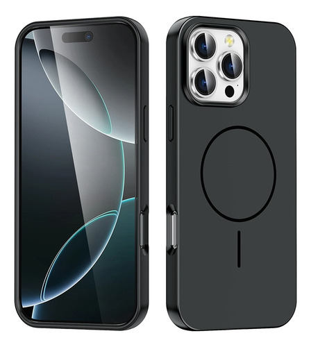 Funda Magnética Silicón Felpa Para iPhone 12/13/14/15/16