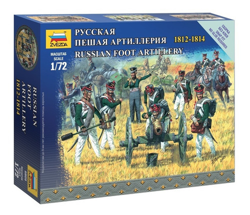 Russian Foot Artillery  By Zvezda # 6809  1/72