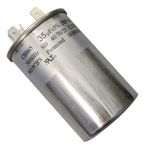 Condensador Cocapco Run Cbbvac 35 Uf 250 V Ac 35 Mfd 35 Uf M