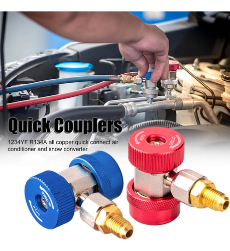 Aucp Adaptador De Acoplador Rápido R134a Adaptador R1234yf