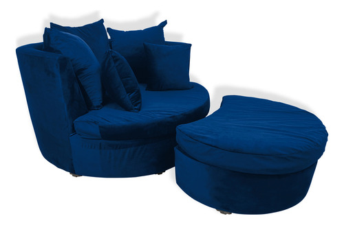 Sillón Moderno Puff Vintage Salas Recamara Hogar