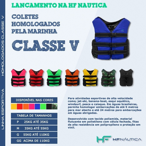 Colete Salva Vidas Esportivo Homologado M 35 A 55 Kg Preto