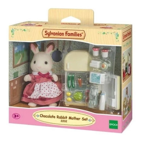 Sylvanian Families Mãe Coelho Chocolate E Geladeira - Epoch