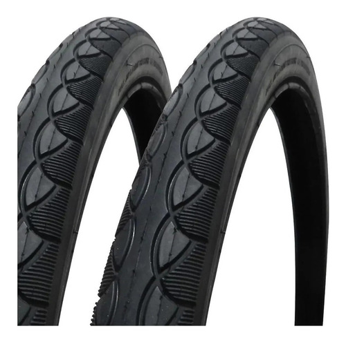 Imagem 1 de 4 de Kit 2 Pneu Pirelli 700x45 Serve Aro 29 Slick Preto 2 Câmaras