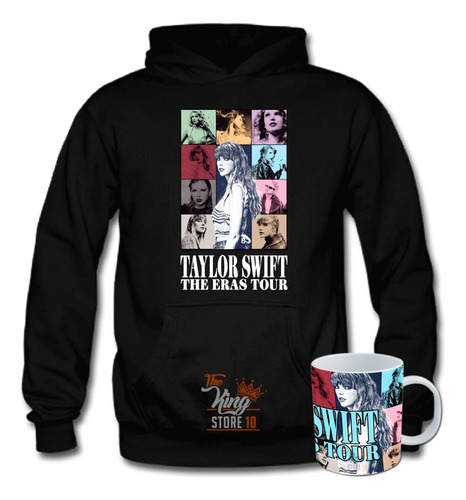 Poleron + Taza, Taylor Swift, Gira The Eras Tour, Pop, Musica, Xxxl