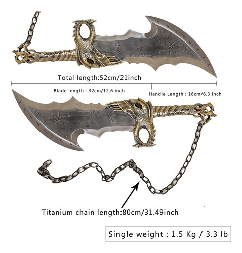 Espadas God Of War Kratos Ragnarok Sword Chaos