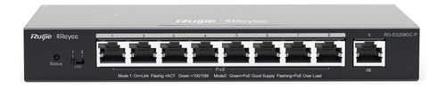 Switch Administrable 18 Gbps 8 Puertos Poe Rg-es209gc-p 120w
