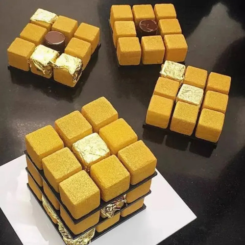Molde Cubo Rubick Silicon Reposteria Resinas Chocolate Jabon