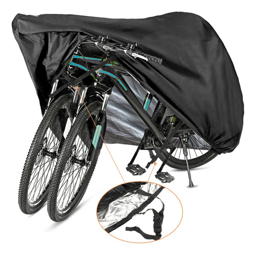 Funda De Bicicleta Para 2 O 3 Bicicletas, Xl Impermeable Par