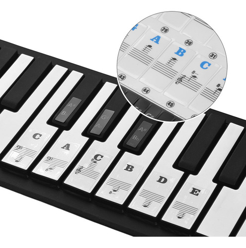 K Adhesivos Transparentes For Teclado De Piano De 37 A 88