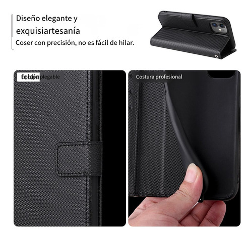 Funda Tipo Cartera De Piel Con Tapa Para Blackview Shark 9/wave 8/wave 8c